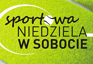 Na zdjęciu fragment piłeczki do tenisa z napisem Sportowa Niedziela w Sobocie